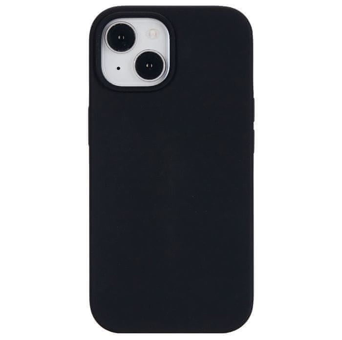 eSTUFF Magnetic silicone case, pre iPhone 15, 100% recyklovaný TPU ES67150025, čierny